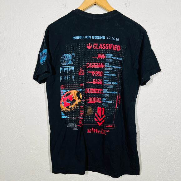 Star Wars Rogue One Graphic Tee Opening 12.16.16 Black Short Sleeve - M - Picture 4 of 4